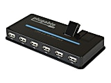 Plugable USB2-HUB10C2 - Hub - 10 x USB 2.0 - desktop 1 thumbnail image