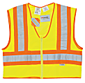 MCR Safety Luminator Class II Flame Resistant Vests, 2X Large, Fluorescent Lime 1 thumbnail image