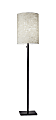 Adesso® Liam Floor Lamp, 60-1/2"H, Natural Shade/Dark Bronze