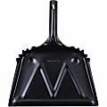 Genuine Joe Heavy-Duty Metal Dustpan - 12" Wide - Steel - Black - 1 Each 1 thumbnail image