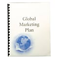 GBC® Designer Poly Binding Covers, 8 1/2" x 11", Globe Design, Pack Of 25