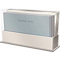 Lady Jayne Flat-Panel Note Cards With Envelopes, Thank You, Neutral Blue, 3-1/2" x 5-1/2", Pack Of 50 Cards 1 thumbnail image