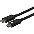StarTech.com 0.8m/2.7ft Thunderbolt 3 to Thunderbolt 3 Cable - 40Gbps - Certified TB3 - USB C Compatible - Active - 100W PD (TBLT34MM80CM) 1 thumbnail image