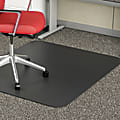Deflecto Chair Mat For Medium-Pile Carpet, Rectangular, 36"W x 48"D, Black