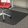 Deflecto Chair Mat For Medium-Pile Carpet, Rectangular, 36"W x 48"D, Black 1 thumbnail image