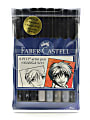 Faber-Castell Manga Pens, Assorted Colors, Pack Of 8