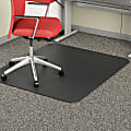 Deflecto® Chair Mat For Commercial-Grade Carpeting, 45"W x 53"D, Rectangle, Black 1 thumbnail image