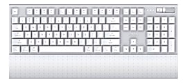 Azio MK mac Wireless Mechanical Keyboard, Full Size, White 1 thumbnail image