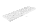 Macally 103 Key USB Keyboard with Short-Cut Keys, Full-Size, White