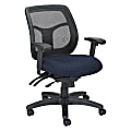 Raynor® Eurotech Apollo VMFT9450 Mid-Back Multifunction Manager Chair, 40 1/2"H x 26"W x 20"D, Blue Mime Azure Fabric