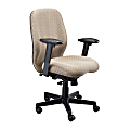 Raynor® Eurotech Aviator VFM5505 Mid-Back Multifunctional Manager Chair, 40 1/2"H x 27 1/2"W x 24"D, Beige Chain Dot Coin Fabric