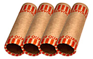Office Depot® Brand Preformed Tubular Coin Wrappers, Quarter, Pack Of 48 1 thumbnail image