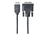 Manhattan HDMI to DVI-D 24+1 Cable, 1.8m, Male to Male, Black, Dual Link, Compatible with DVD-D, Lifetime Warranty, Polybag - 372503 1 thumbnail image