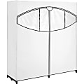 Whitmor Garment Rack - 64" Height x 60" Width x 19.50" Depth - Zippered, Adjustable - White - Polypropylene, Plastic, Metal 1 thumbnail image