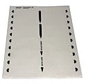 The Mighty Badge™ Insert Sheet Refill Package, 1" x 3", For Laser Printers, Clear, 20 Inserts Per Sheet, Pack Of 5 Sheets 1 thumbnail image