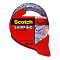 Scotch® Decorative Shipping And Packaging Tape With Dispenser, 2" x 32.8 Yd., Passport 1 thumbnail image