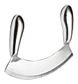 Winco Single Blade Mezzaluna Knife, Stainless Steel 1 thumbnail image