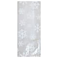 Amscan Christmas White Snowflake Cellophane Party Bags, Medium, Pack Of 200 Bags 1 thumbnail image