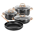 Korkmaz Galaksi 7-Piece Aluminum Nonstick Cookware Set, Black, 995120756M 1 thumbnail image