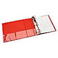 SKILCRAFT View 3-Ring Binder, 3" D-Rings, Red (AbilityOne 7510-01-368-3485) 1 thumbnail image