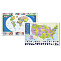 National Geographic World and United States for Kids, Poster Size, Map Pack Bundle, 36" x 24" 1 thumbnail image