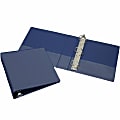 SKILCRAFT View 3-Ring Binder, 2" D-Rings, Blue (AbilityOne 7510-01-417-1884)