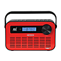Jensen Portable Digital AM/FM Weather Radio With Weather Alert And 2-Way Charging, 5.1"H x 9"W x 2.3"D, Red 1 thumbnail image