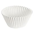 Hoffmaster Fluted Baking Cups, 6", White, Case Of 10,000 Cups