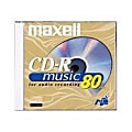 Maxell® 40x Music CD-R Media Discs, 700MB, Pack Of 10 Discs