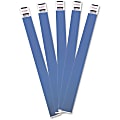 Advantus Tyvek® Wristbands, AVT75442, 3/4"W x 10"L, Rectangle, Blue, Tyvek, Pack Of 100 1 thumbnail image