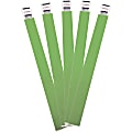 Advantus Tyvek® Wristbands, 0.8" x 9.8", Green, Pack Of 100 1 thumbnail image