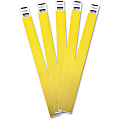 Advantus Tyvek® Wristbands, AVT75444, Yellow, Tyvek, Pack Of 100 1 thumbnail image