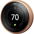 Google™ Nest Programmable Learning Thermostat with Temperature Sensor, 3rd Generation, Copper