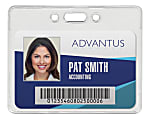 Advantus Proximity Badge Holder, Horizontal, 3" x 3-3/4", Pack of 50