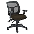 Raynor® Eurotech Apollo VMFT9450 Mid-Back Multifunction Manager Chair, 40 1/2"H x 26"W x 20"D, Black Moda Onyx Fabric