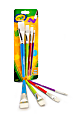 Crayola® 4-Count Flat Brush Set, Assorted Colors