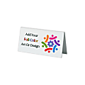 Custom Full Color Double Sided Durable Plastic Table Tent Sign, 3" x 6" 1 thumbnail image