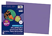 SunWorks® Construction Paper, 12" x 18", Violet, Pack Of 50
