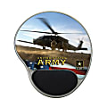 Integrity Ergonomic Mouse Pad, 8.5" x 10", Army Copter