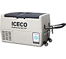 ICECO 1.6 Cu Ft Portable Refrigerator And Freezer, Beige