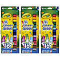 Crayola® Pip Squeaks Washable Markers, Assorted Colors, 16 Markers Per Box, Set Of 3 Boxes 1 thumbnail image