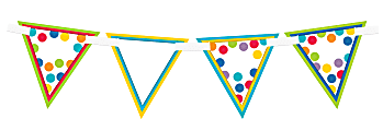 Carson-Dellosa Bunting, 7'' x 7'', Color Me Bright, Grades Pre-K - 12, Pack Of 16 1 thumbnail image