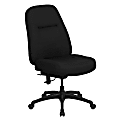 Flash Furniture HERCULES Fabric High-Back Big And Tall Swivel Chair, Black