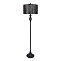 LumiSource Ashland Floor Lamp, 63"H, White/Oil-Rubbed Bronze