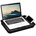 LapGear Sidekick Lap Desk, 11"H x 17"W x 2.2"D, Black 1 thumbnail image
