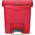 Rubbermaid Commercial 4G Slim Jim Front Step Container - Step-on Opening - 4 gal Capacity - Rectangular - RCP1883563 1 thumbnail image