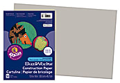 SunWorks® Construction Paper, 12" x 18", Gray, Pack Of 50