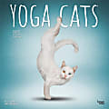 2025 BrownTrout Yoga Cats OFFICIAL Monthly Plastic-Free Square Wall Calendar, 12" x 12", Cats, January to December 2025, 9781975479862 1 thumbnail image