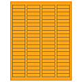 Tape Logic® Permanent Labels, LL170OR, Rectangle, 1 3/4" x 1/2", Fluorescent Orange, Case Of 8,000