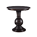 Powell Merrill Round Accent Table, 26"H x 26"W x 26"D, Espresso